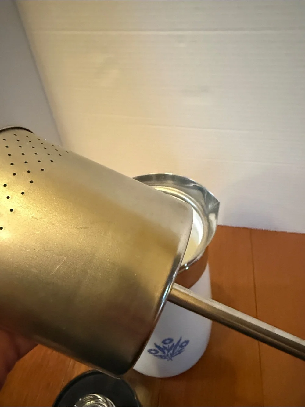 VTG CorningWare Blue Cornflower 9 Cup Stovetop Percolator complete